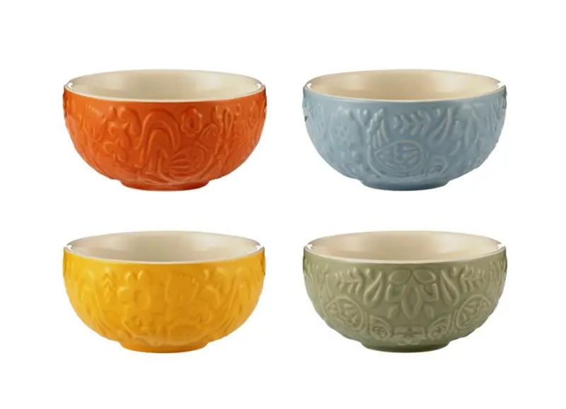 Mason Cash Roost Mini Bowls – Set Of 4 Assorted Colors 1
