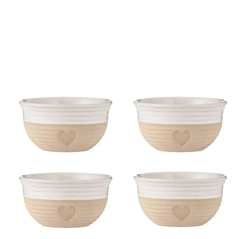 Mason Cash Rustic Mini Serving Bowls – Set Of 4 In Cream 1