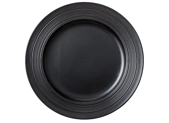 Matte Black Nordic Ceramic Serving Plate 1