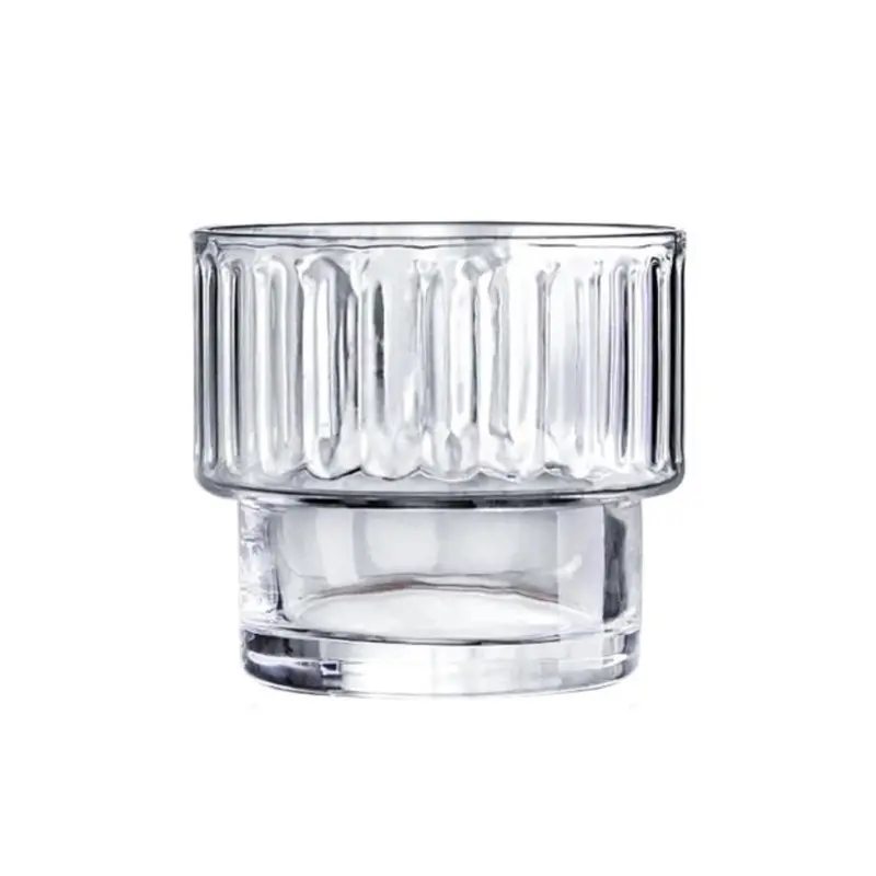 Medium-Sized Crystal Dessert Bowl – Modern Glass Tableware 1