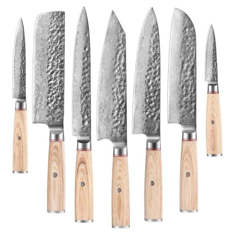 Melaleuca Series Damascus Steel Knife Set – Japanese Craftsmanship 1