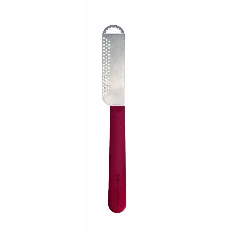 Microplane Butter Spreader Blade – Ergonomic Red Butter Knife 1
