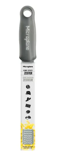 Microplane Home Series Zester/Grater – Sustained Grey Finish 1