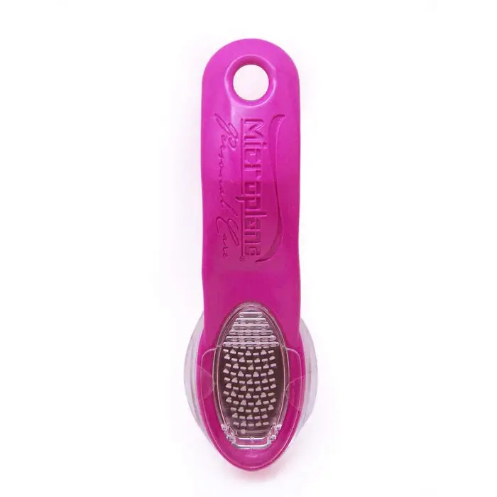 Microplane Vibrant Pink Paddle Foot File – Dual-Texture Surface 1