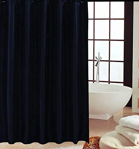 Mildew-Resistant Polyester Shower Curtain – 180 X 180 Cm & 180 X 220 Cm Options With Matching Hooks 1