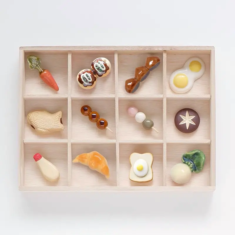 Mino Ware Food-Shaped Chopstick Rests – Handcrafted Ceramic Table Accents 1