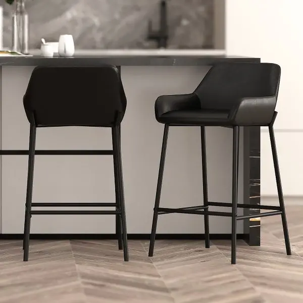 Modern Bucket-Style Designer Counter Stool 1