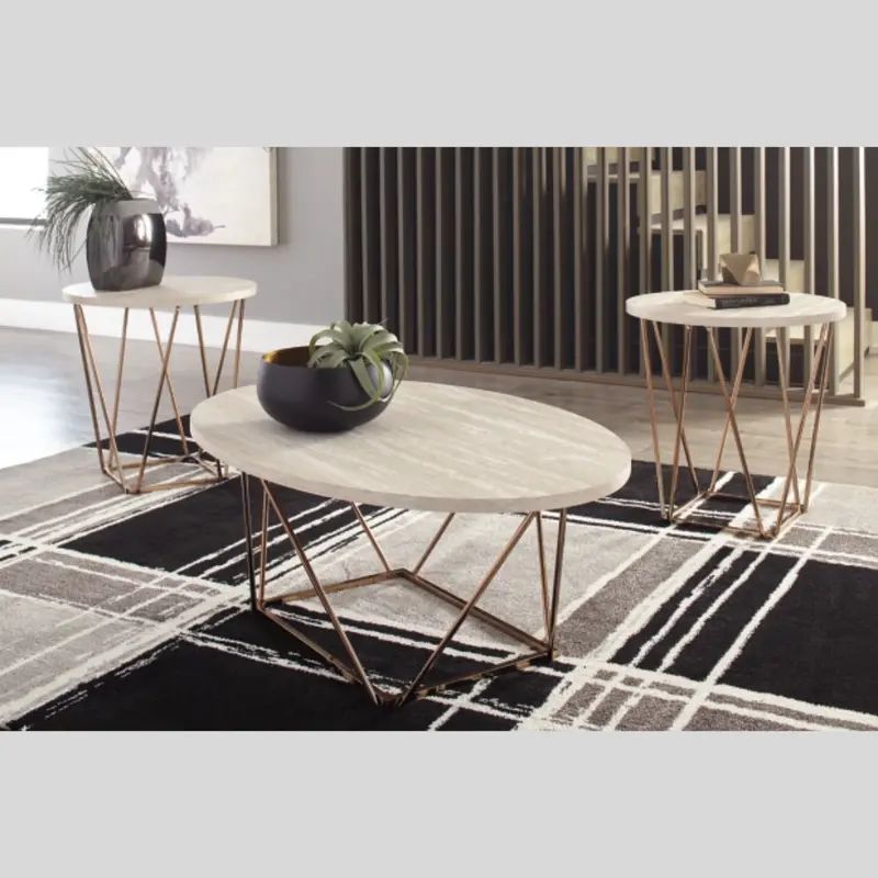 Modern Living Room Coffee Table Set – Curated Ensemble 1
