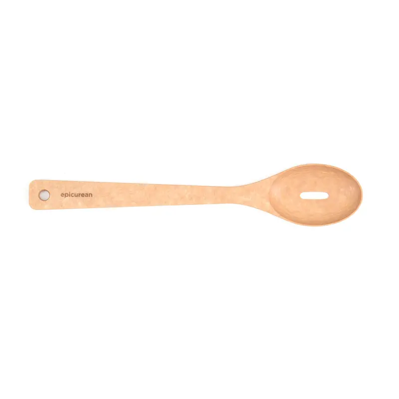 Natural-Finish Slotted Spoon And Spatula 1