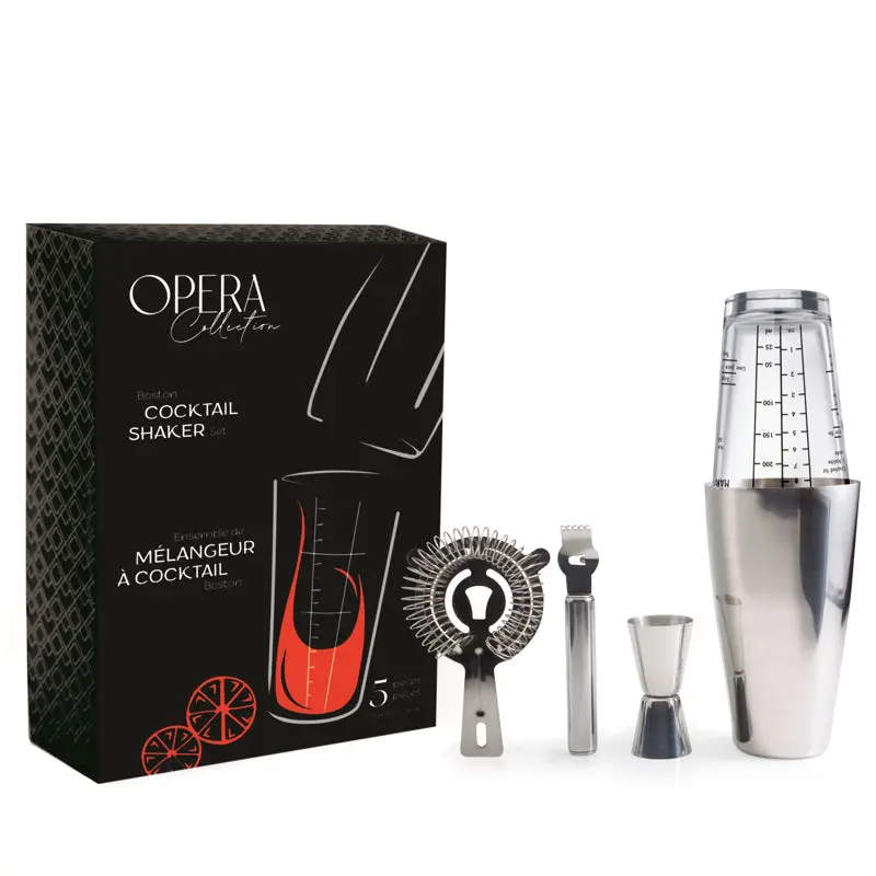 Natural Living Opera Boston-Style Cocktail Shaker Set 1