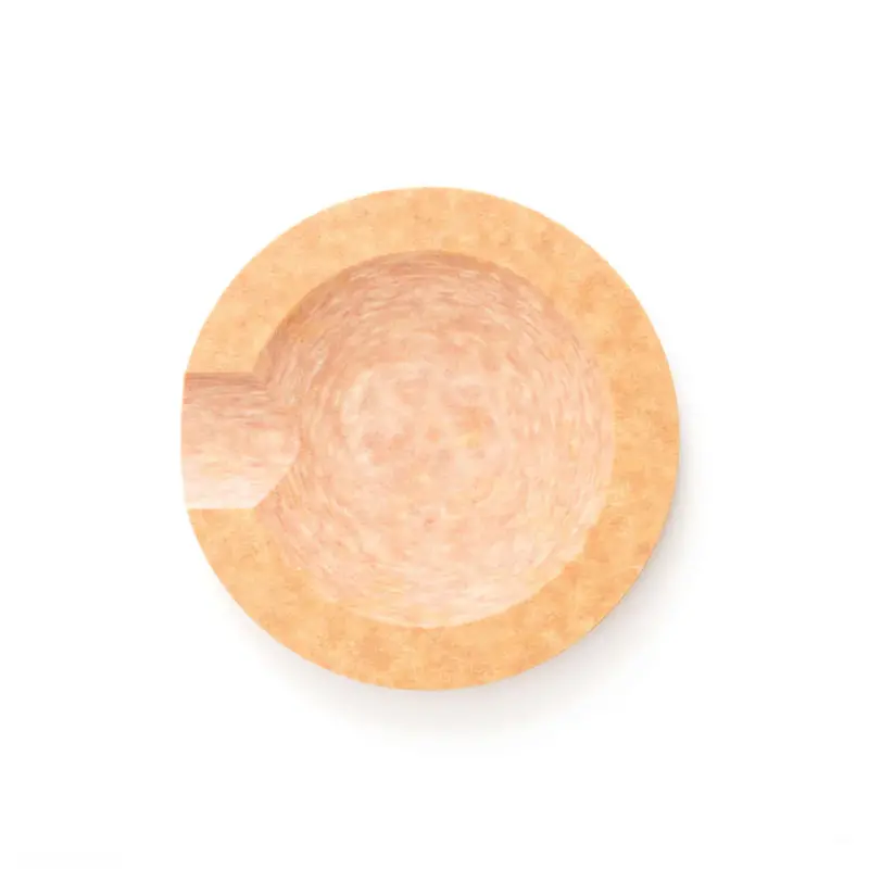 Natural Wood Grain Round Tool Rest For Utensils 1