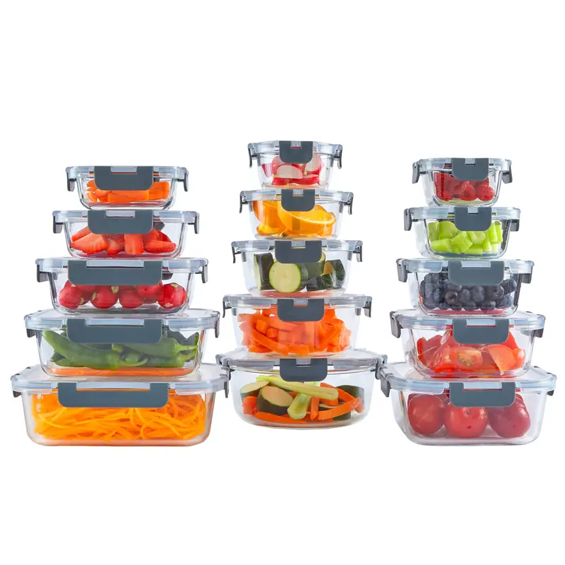 Neo 15-Piece Glass Food Storage Set With Lids 1