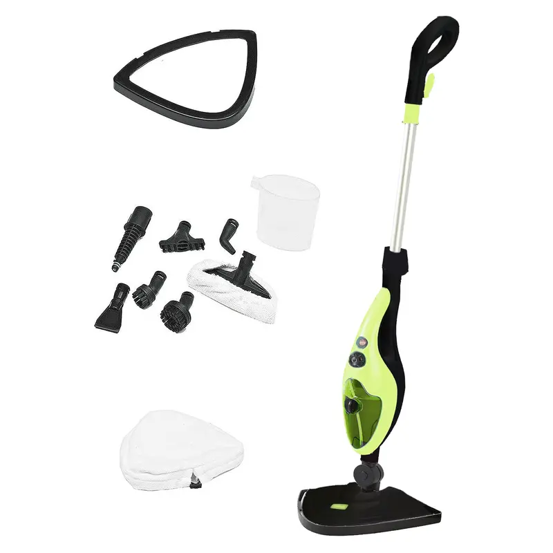 Neo 1500W 10-In-1 Steam Mop & Hand Steamer In Lime Green 1