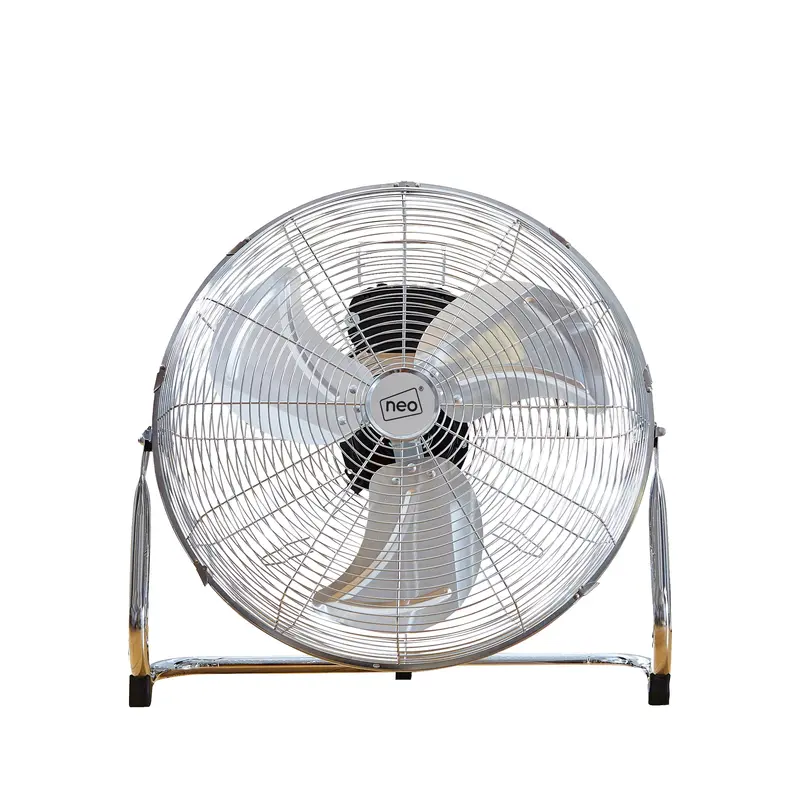 Neo 16-Inch High-Velocity Chrome Metal Floor Fan 1