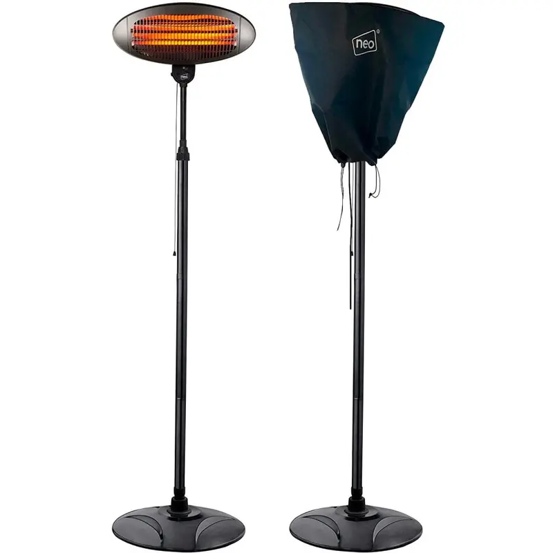 Neo 2 Kw Weatherproof Outdoor Patio Heater – Quartz Electric, Freestanding 1