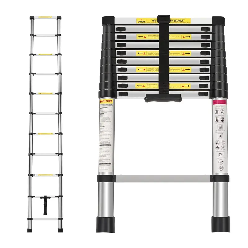 Neo 3.2M Telescopic Ladder – Compact Aluminum Folding Step Ladder With Non-Slip Feet 1