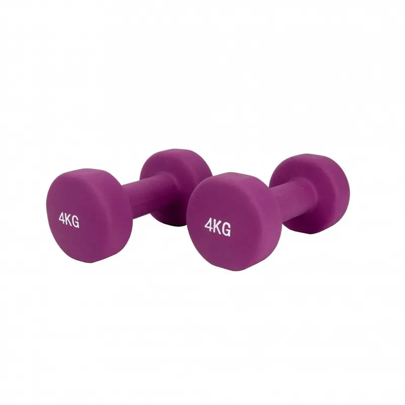 Neo 4Kg Pair Of Neoprene-Coated Solid Iron Dumbbells 1