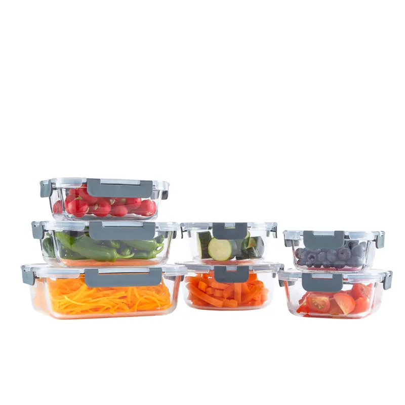 Neo 7-Piece Glass Food Storage Set With Airtight Lids 1