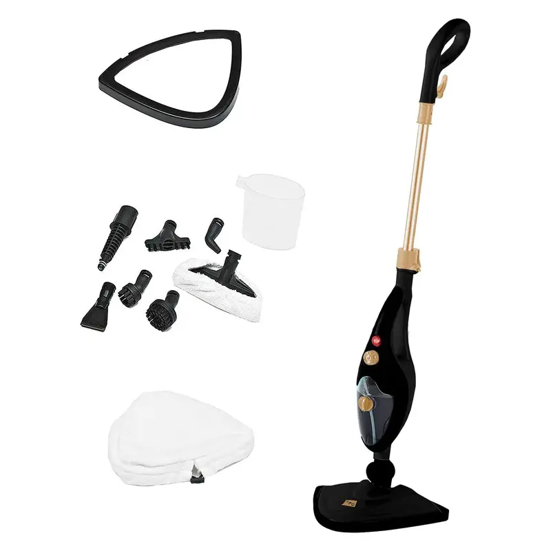 Neo Black And Copper 10-In-1 Steam Mop With Handheld Steamer – 1500W Hot Steam Cleaner 1