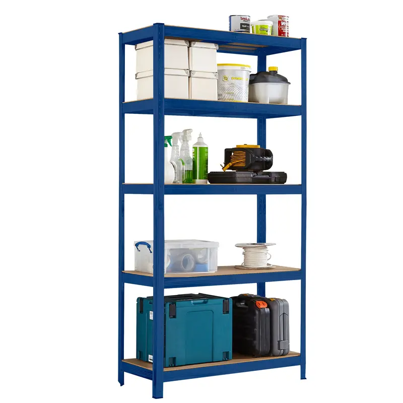 Neo Blue 5-Tier Steel Shelving – Spacious Modular Storage System 1