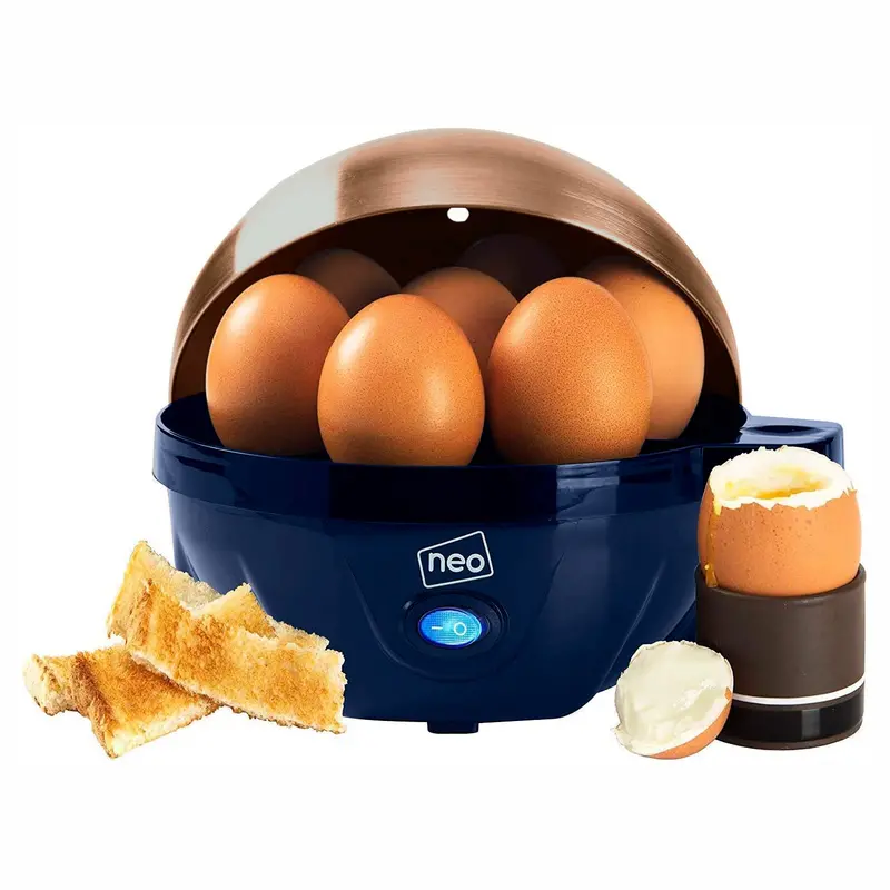 Neo Blue-And-Copper Electric Egg Cooker – Boils, Poaches & Steams 1