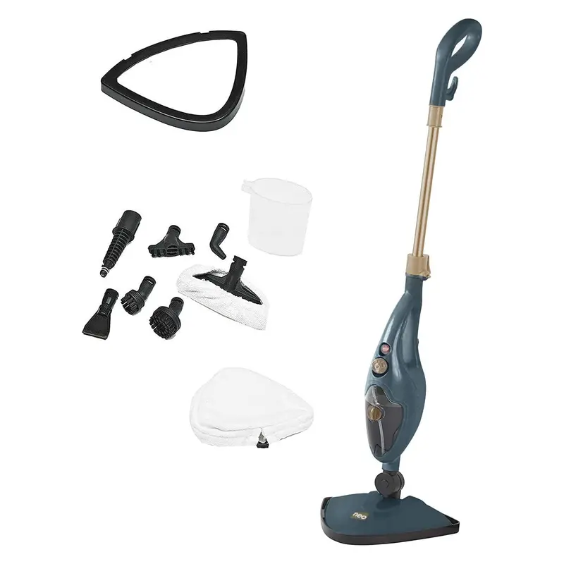 Neo Dark Grey & Copper Steam Mop And Handheld Steamer – 10-In-1, 1500W 1