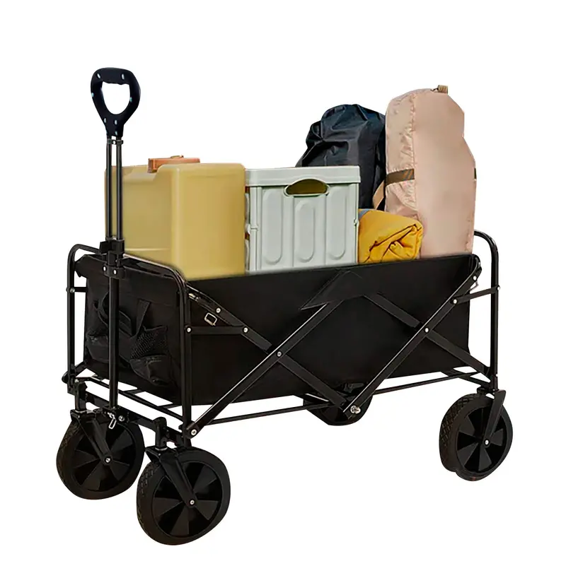 Neo Foldable Black Festival Cart For Garden And Outdoor Events 1