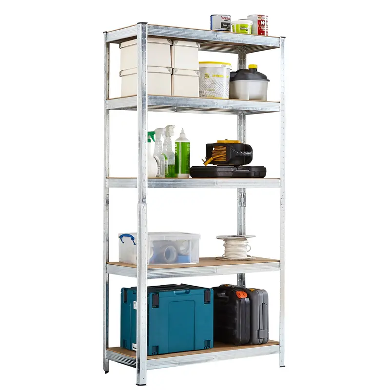 Neo Galvanised 5-Tier Shelving Unit – Large-Scale Storage Rack 1