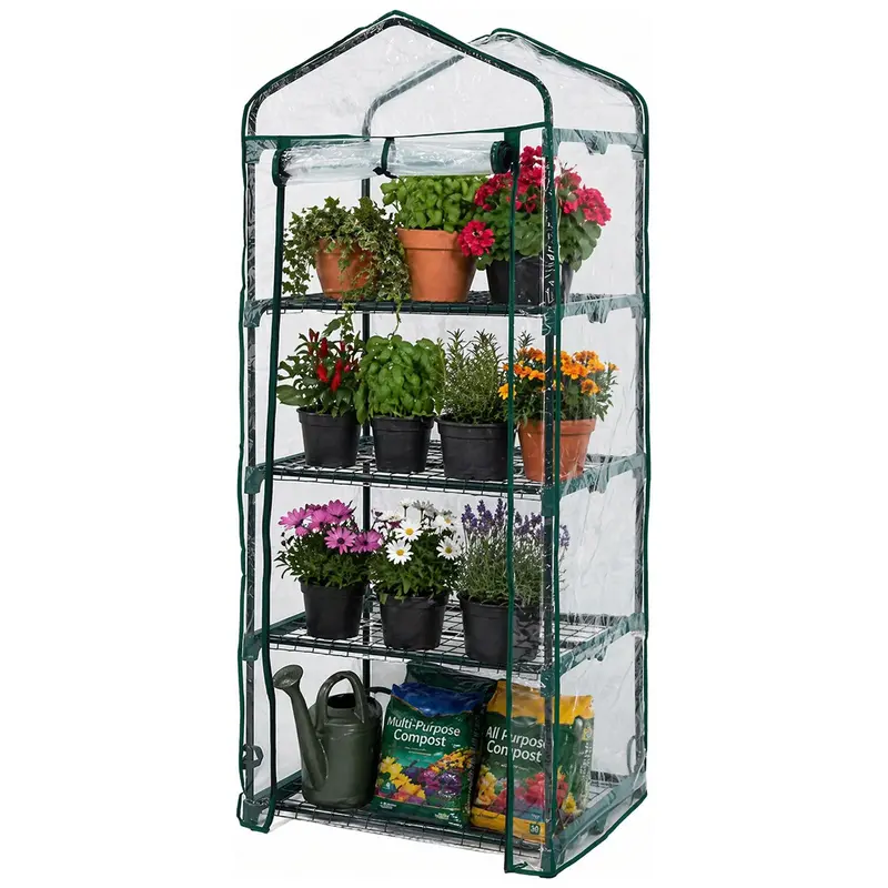 Neo Green 4-Tier Mini Greenhouse With Shelves – 150 X 70 X 50 Cm Lightweight Design 1