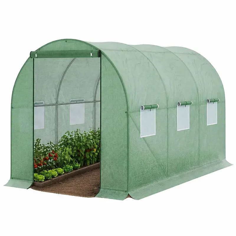 Neo Green Walk-In Polytunnel Greenhouse – 3M X 2M X 2M Heavy-Duty Frame 1