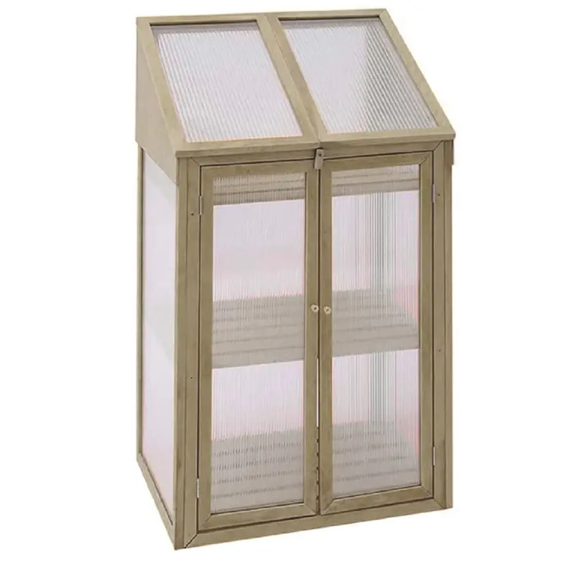 Neo Mini Wooden Greenhouse – Portable Cold Frame Growhouse (Model 1) 1