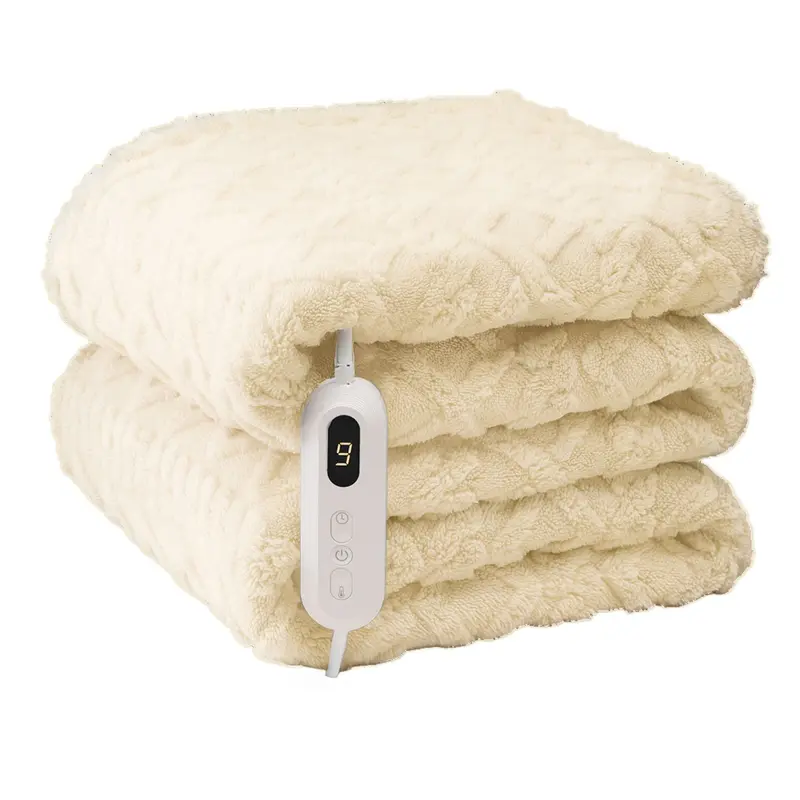 Neo Natural Cable-Knit Heated Electric Throw Blanket 1