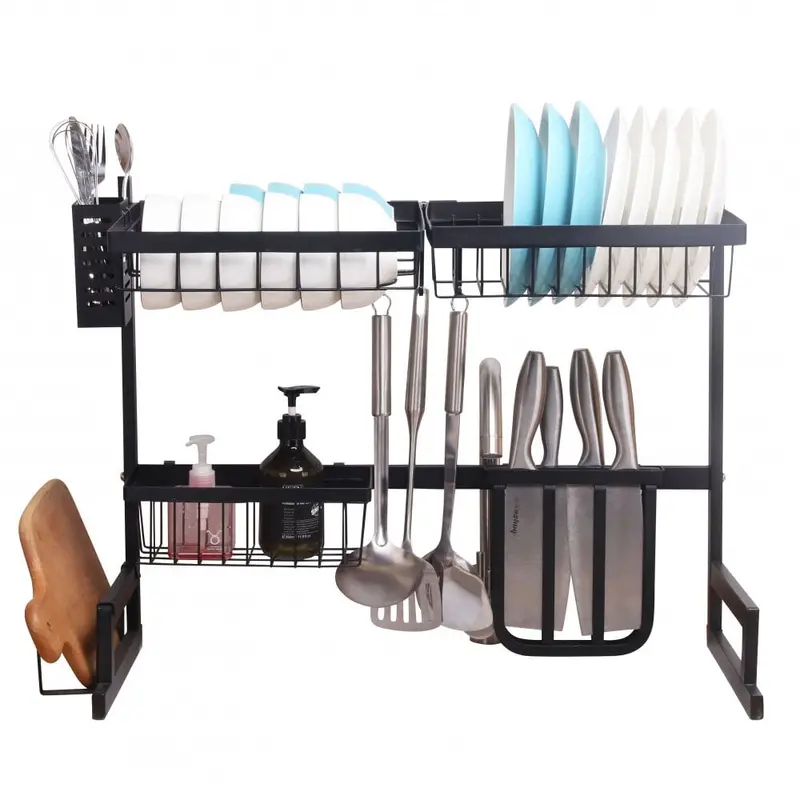 Neo Over-Sink Kitchen Shelf Organizer – 65Cm Dish Drainer & Utensil Holder 1