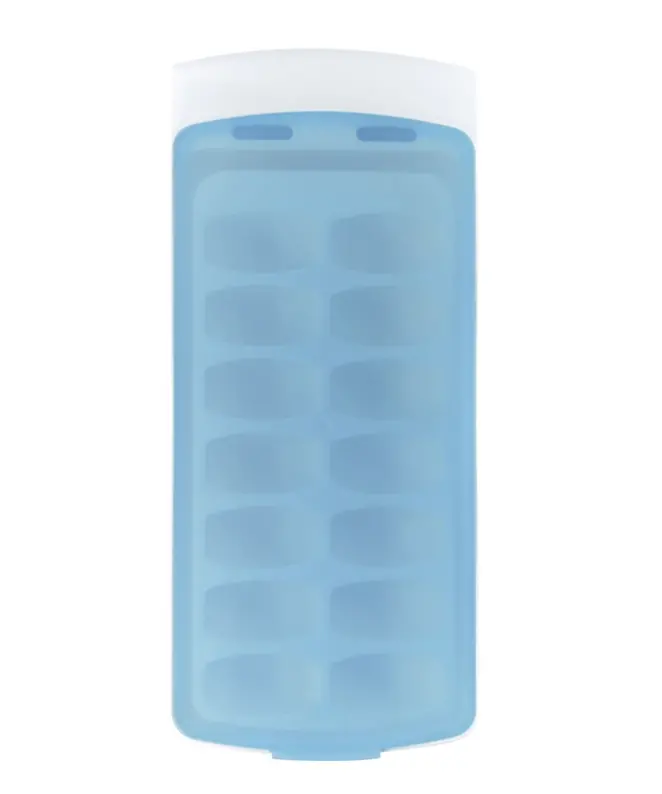 No-Spill Oxo Good Grips Ice Cube Tray In Blue And White 1