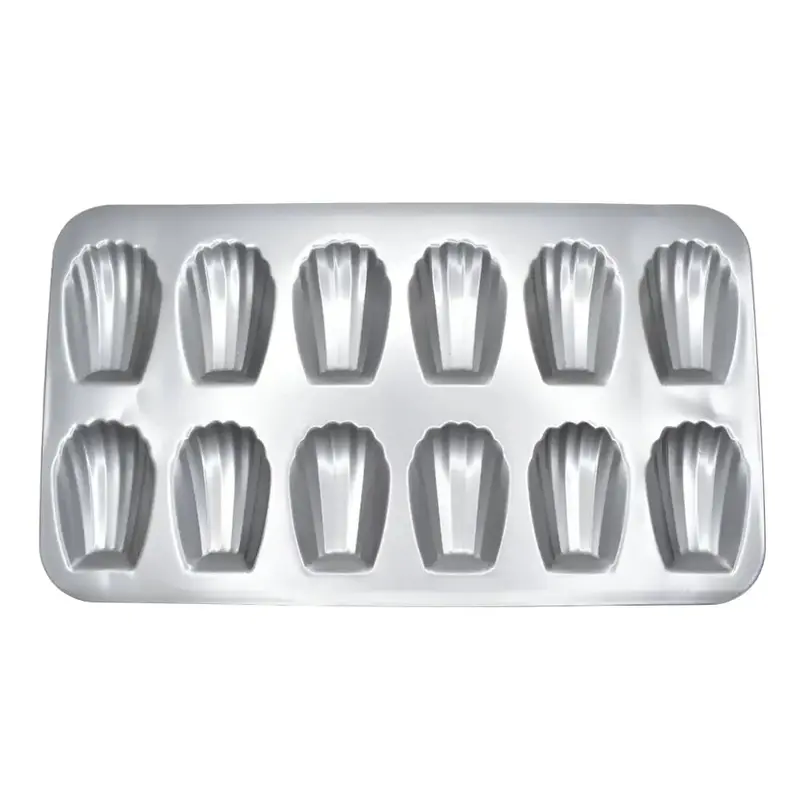Non-Stick Madeleine & Muffin Tray – 12-Cavity Baking Pan For Cupcakes And Mini Cakes | Bt249 1
