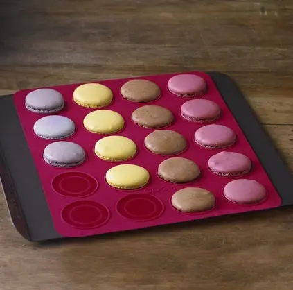 Non-Stick Silicone Macaron Baking Mat By Trudeau 1