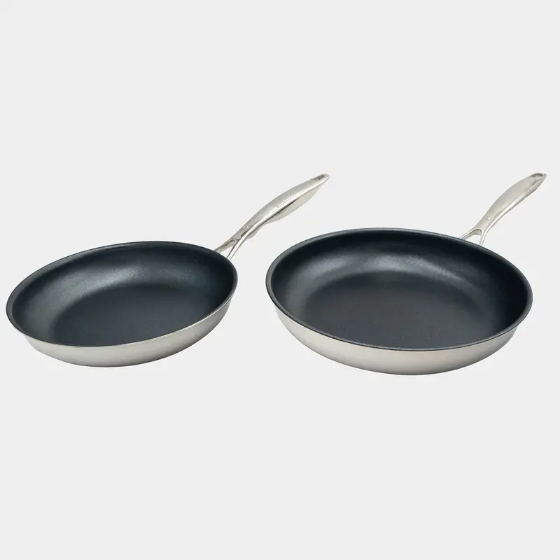Nonstick Clad 2-Piece Fry Pan Set – Induction-Ready Design 1