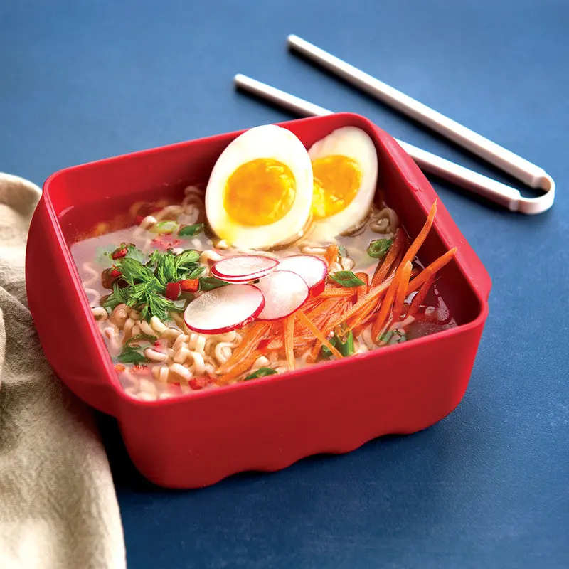 Nordic Ware Microwave Ramen Cooker Kit With Bamboo Chopsticks 1