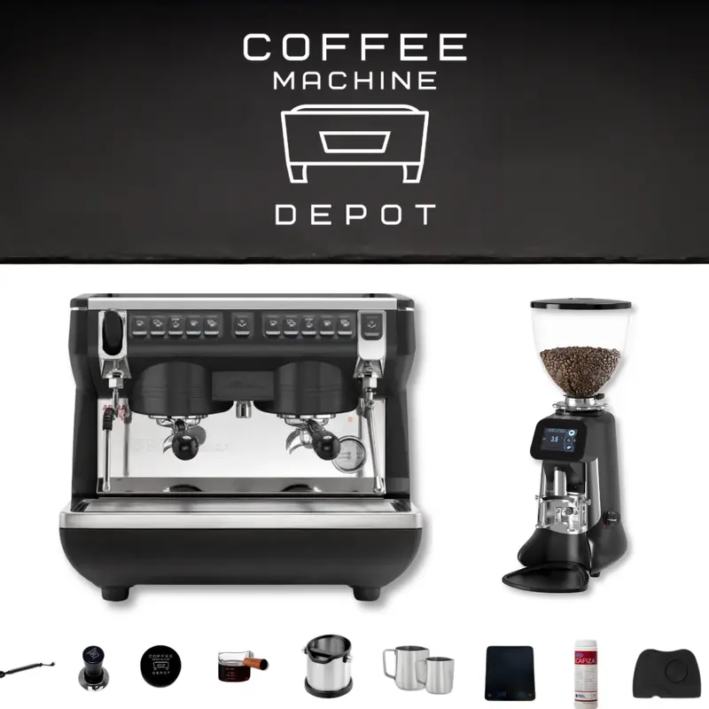 Nuova Simonelli Appia Life 110V Compact 2-Group Commercial Espresso Machine Combo 1