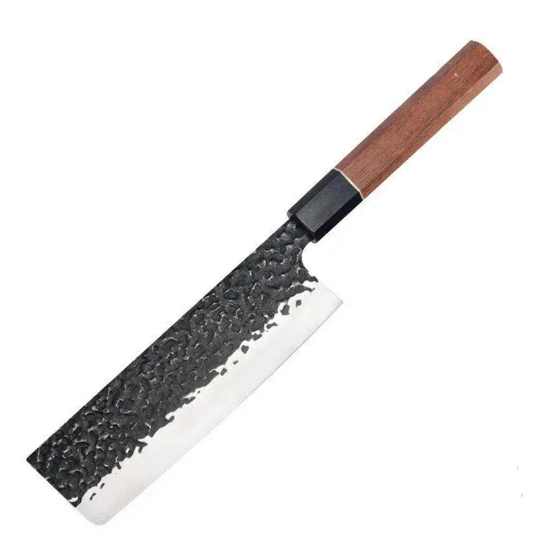 Octagonal Walnut-Handle Nakiri Chef Knife 1