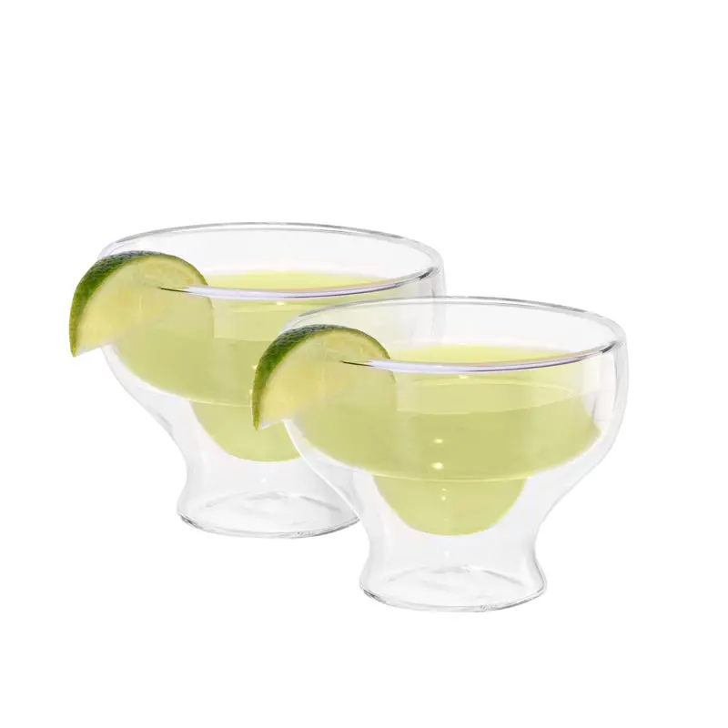 Oggi Double-Wall Margarita Glasses – 300Ml Set Of Two 1