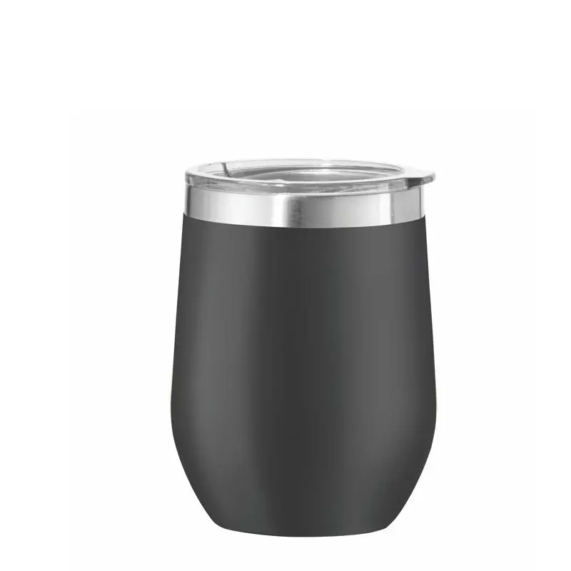 Oggi Double-Wall Wine Tumbler – 350 Ml (Matte Black) 1