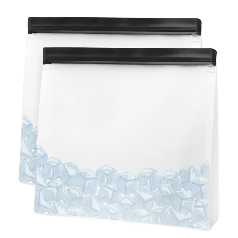 Oggi Dual Ice Cube Tray Set – Reusable Silicone Bags 1