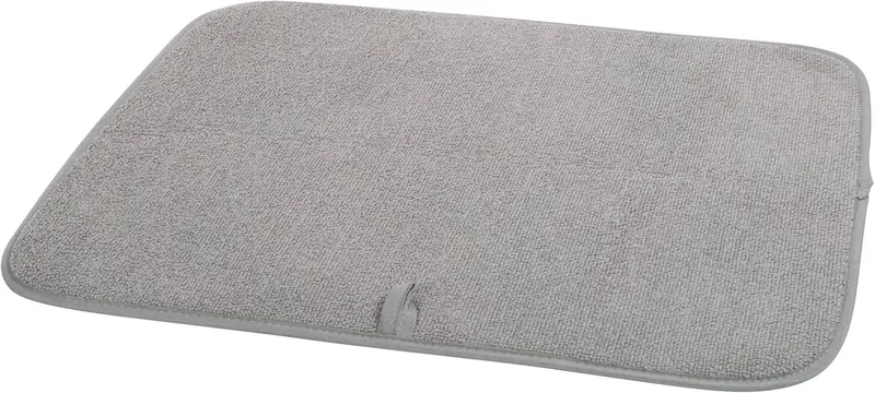 Oggi Quick-Dry Microfiber Bar Mat – Sleek Grey Finish 1