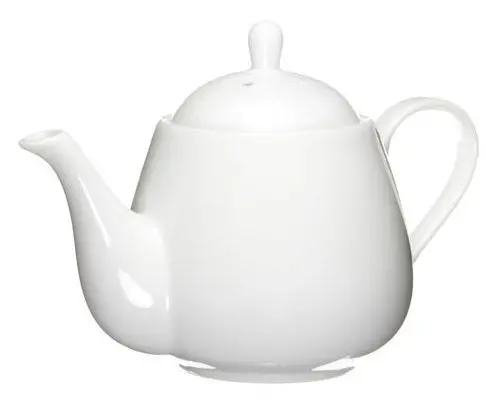Old Amsterdam Raffles 2-Cup White Ceramic Teapot 1