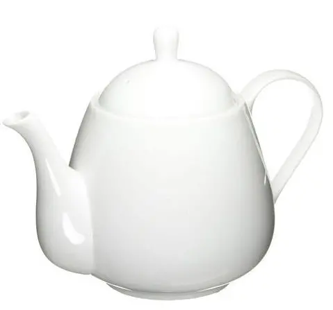 Old Amsterdam Raffles 4-Cup White Porcelain Teapot 1