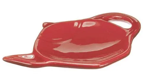 Old Amsterdam Vermillion Red Ceramic Tea Bag Holder 1