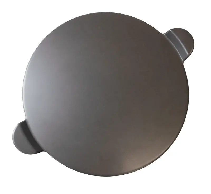 Old Stone Pizza Kitchen 15-Inch Grey Glazed Cordierite Pizza Stone With Handles 1