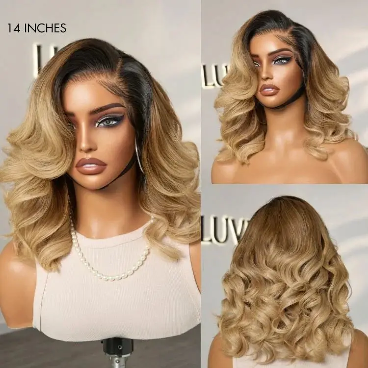 Ombre Loose Wave Hair Extensions – Gradient Color Style 1