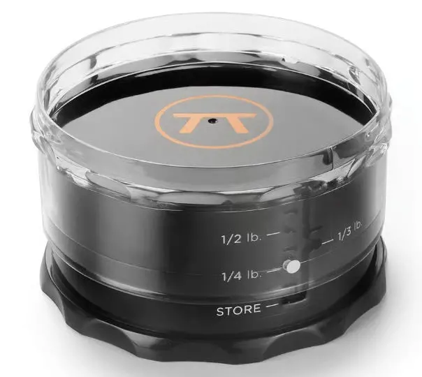 Outset Adjustable Burger Press – Stainless Steel Patty Maker With Size Dial 1